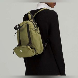 Lululemon Pack and Go Multi Wear Bag Bronze Green / Black